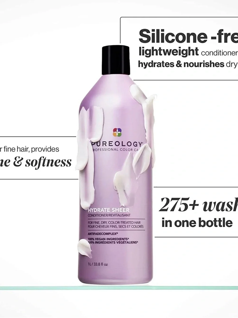 Pureology Hydrate Sheer Duo - Lavender Purple Bottles LARGE